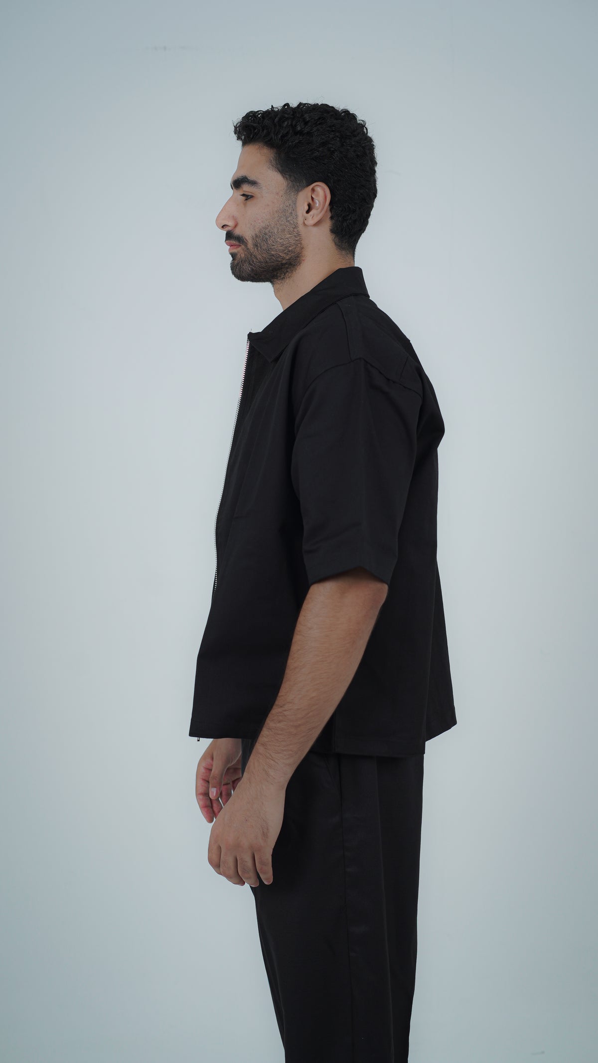 YAMENION BLACK ZIP-UP