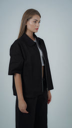 YAMENION BLACK ZIP-UP